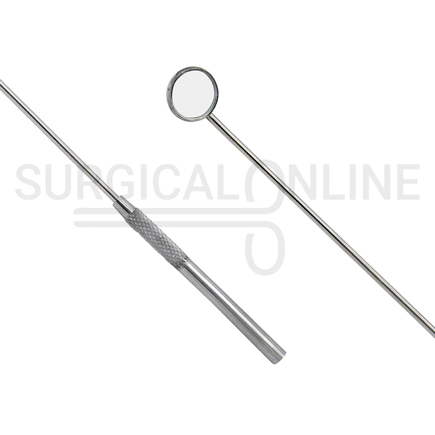 Laryngeal Mirror #1 16mm Angled Mirror With Grip Handle 7.7"