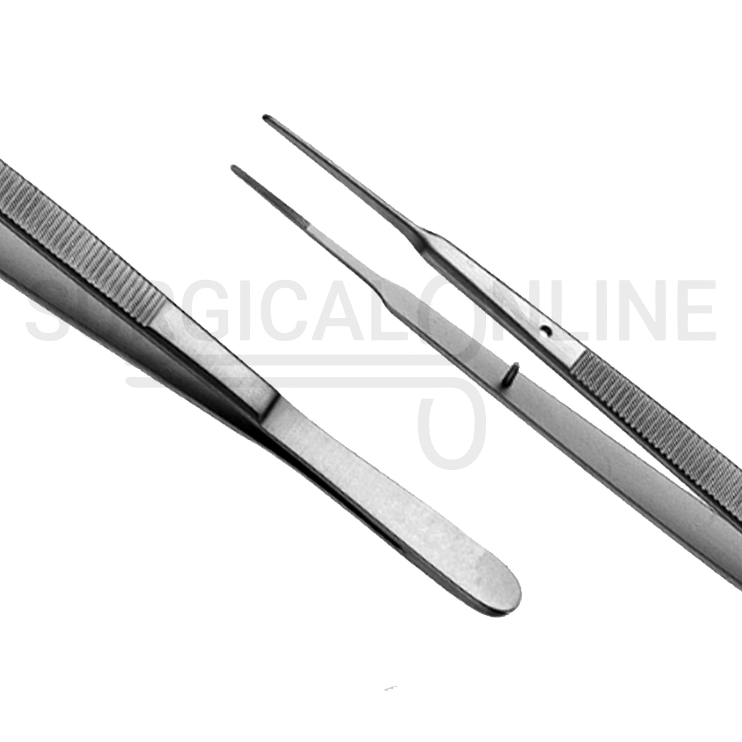 Gerald Dressing Forceps Serrated Tips 7.00"