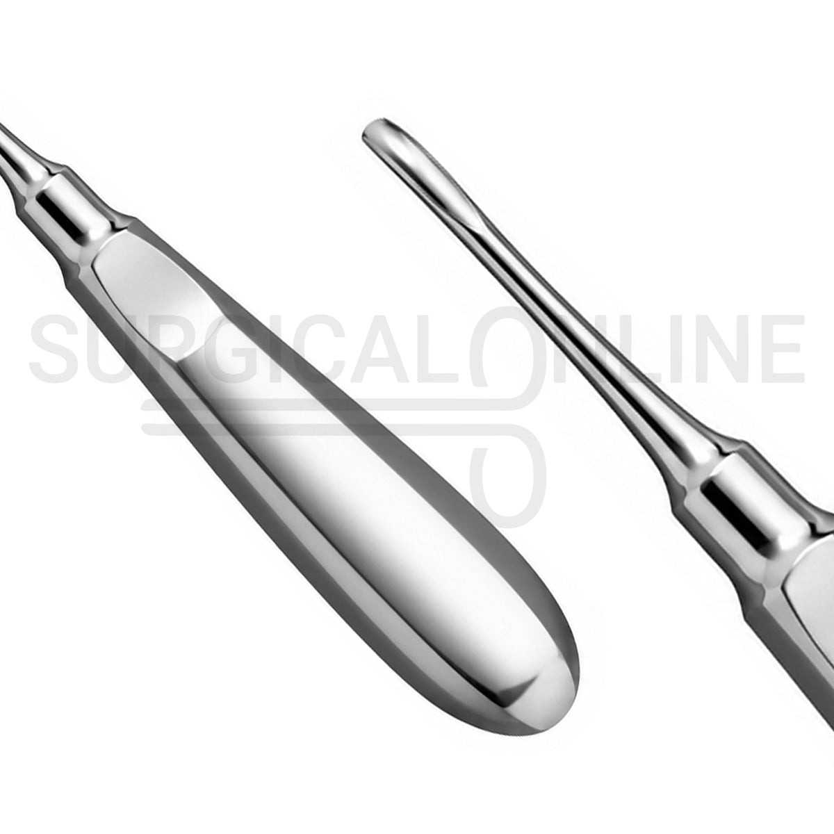 Dental Elevator #3 Slightly Curved Sharp Tip 6″ Standard Handle