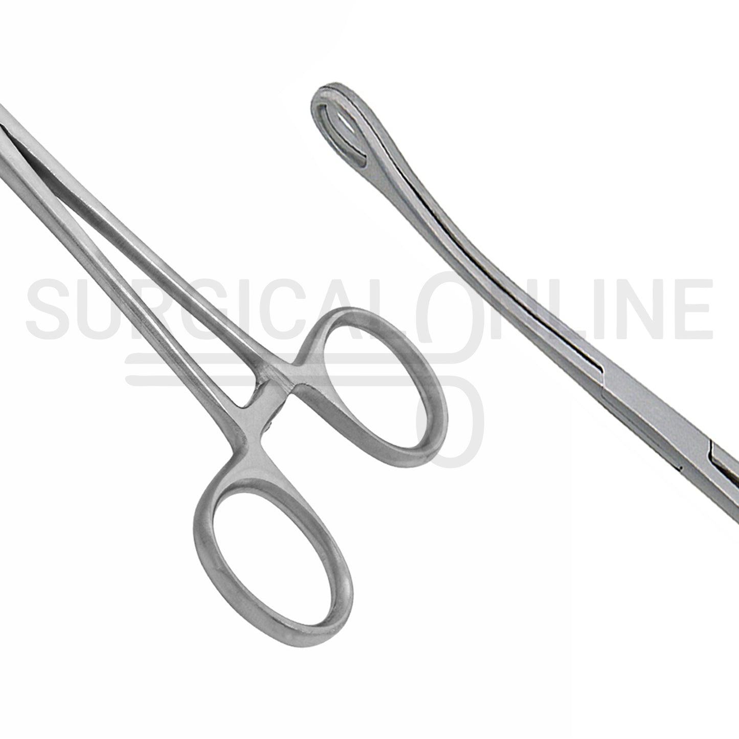 Foerster Sponge Forceps Smooth Curved 7.00"