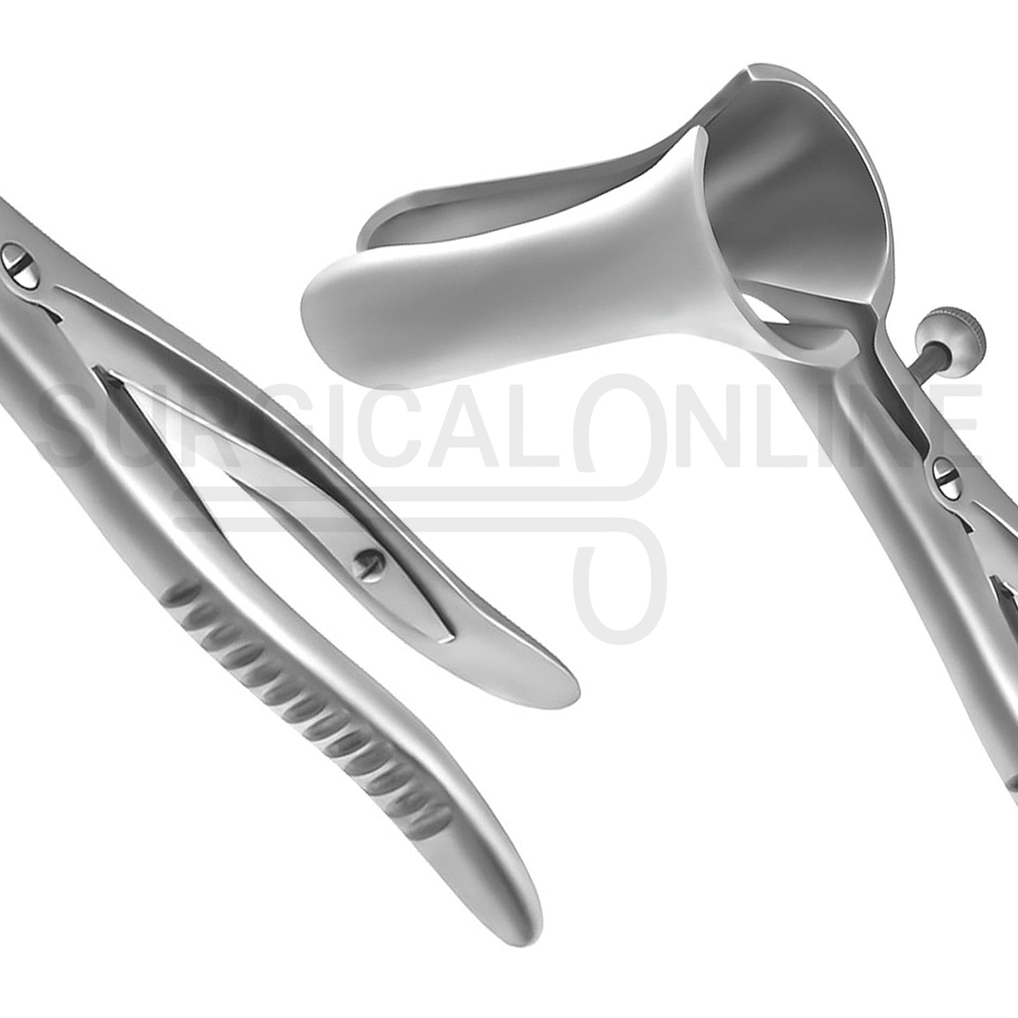 Pratt Rectal Speculum 8.5″ With Set Screw Blades 3.5" Long x 1" Wide