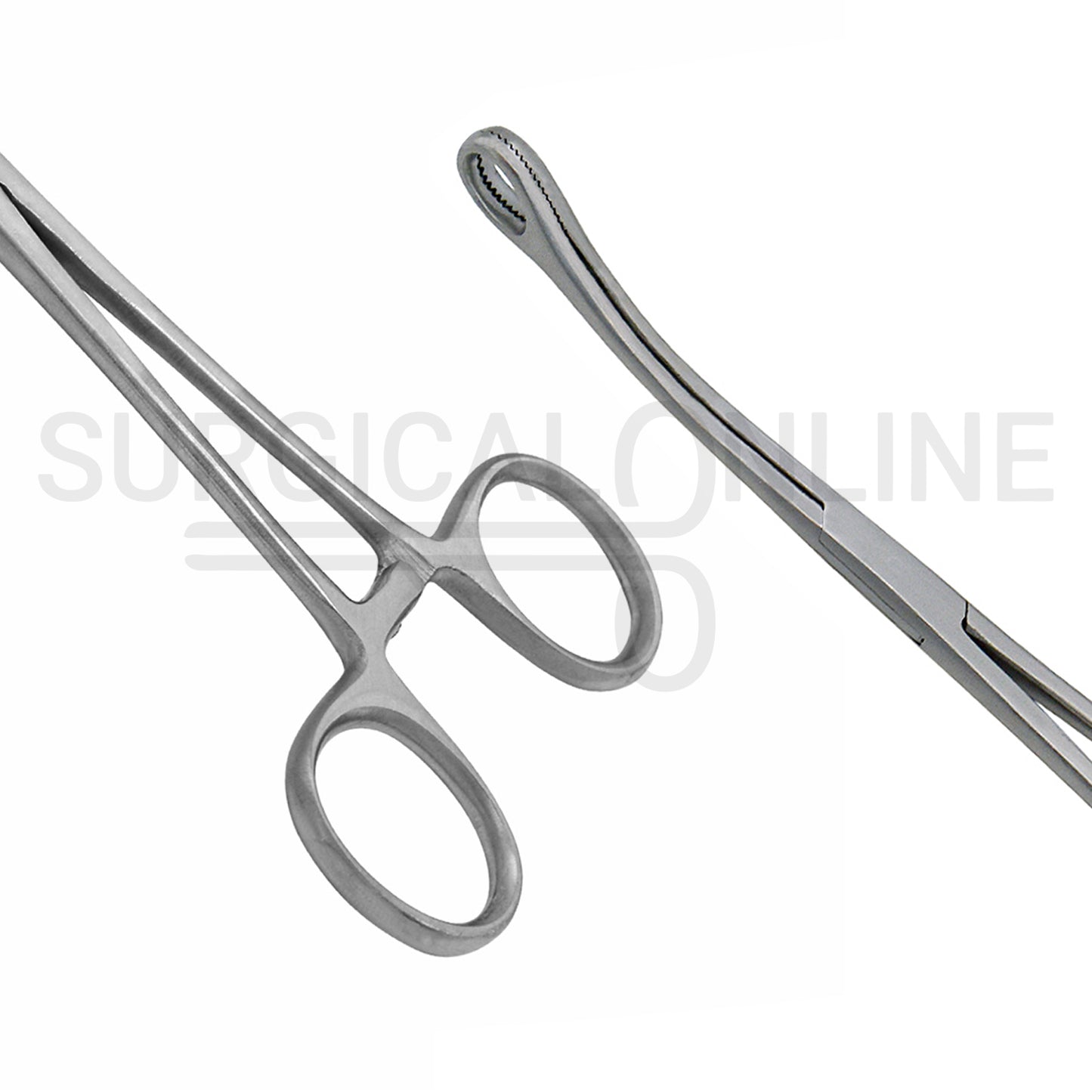 Foerster Sponge Forceps Serrated Curved 7.00"