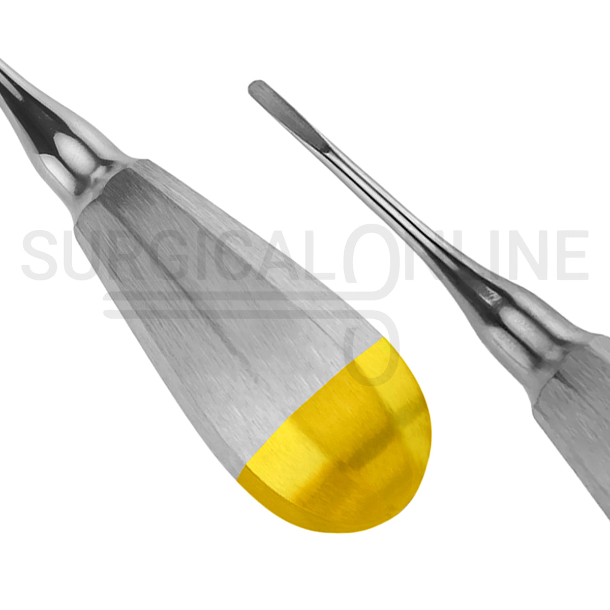 Luxating Elevator 3mm Straight Tip 5″ Half Gold Handle