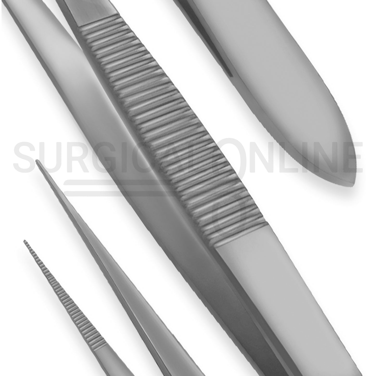 Splinter Forceps 5.00" Fine Point Serrated Tips