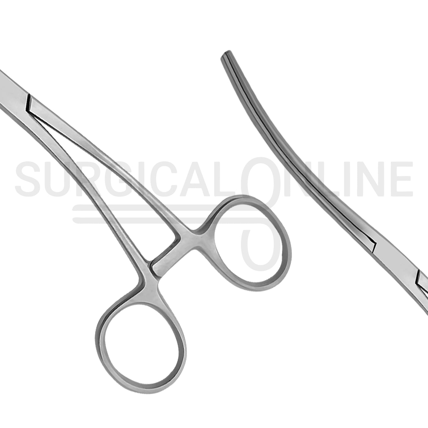 Bozeman Uterine Dressing Forceps Double Curved 10.00"