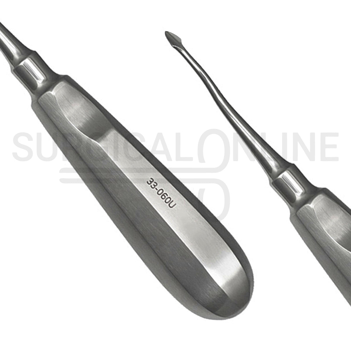 Dental Spade Concave Root Elevator #60U Straight 6″
