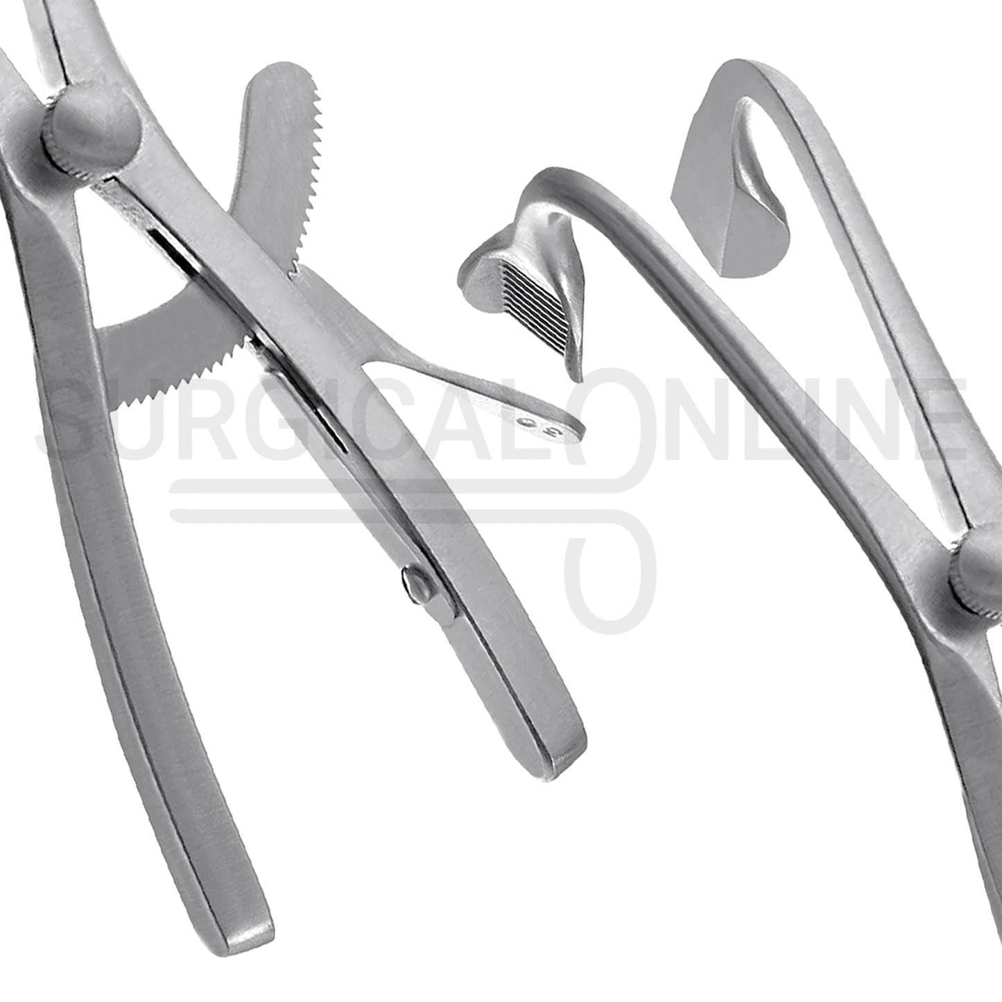 Denhart Mouth Gag 5.5″ With Serrated Curved Blades & Grip Lock