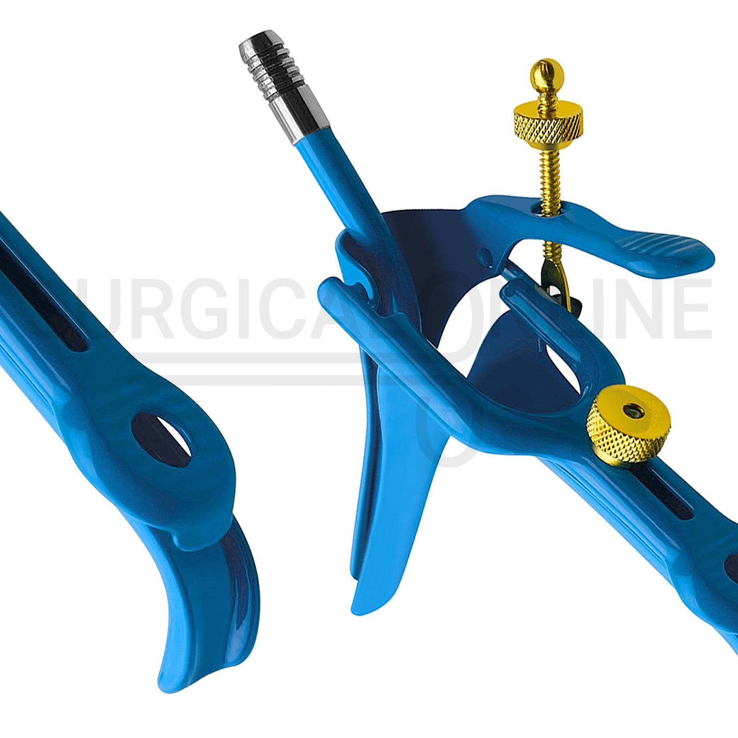LLETZ LEEP Pederson Vaginal Speculum Blue Coated Small