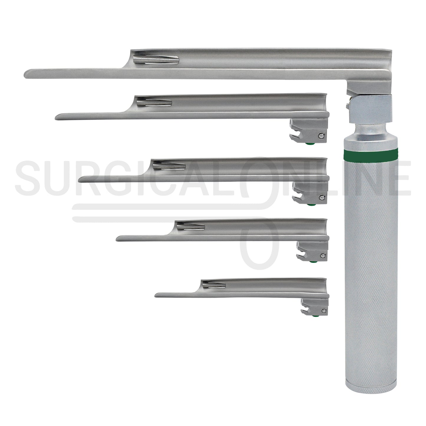 Fiber Optic Laryngoscope Miller Set With Carrying Case