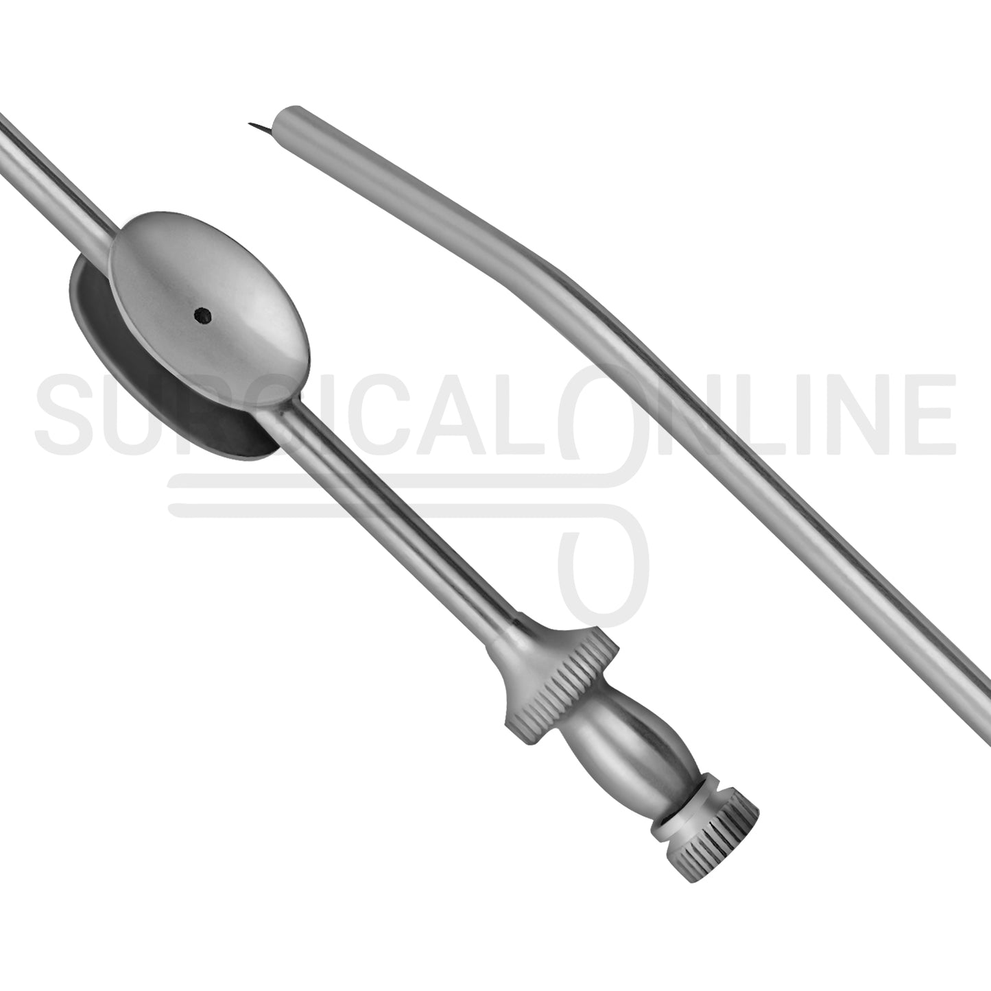 Adson Suction Tube 6″ With Finger Valve & Obturator 11 FR (3.6 mm)