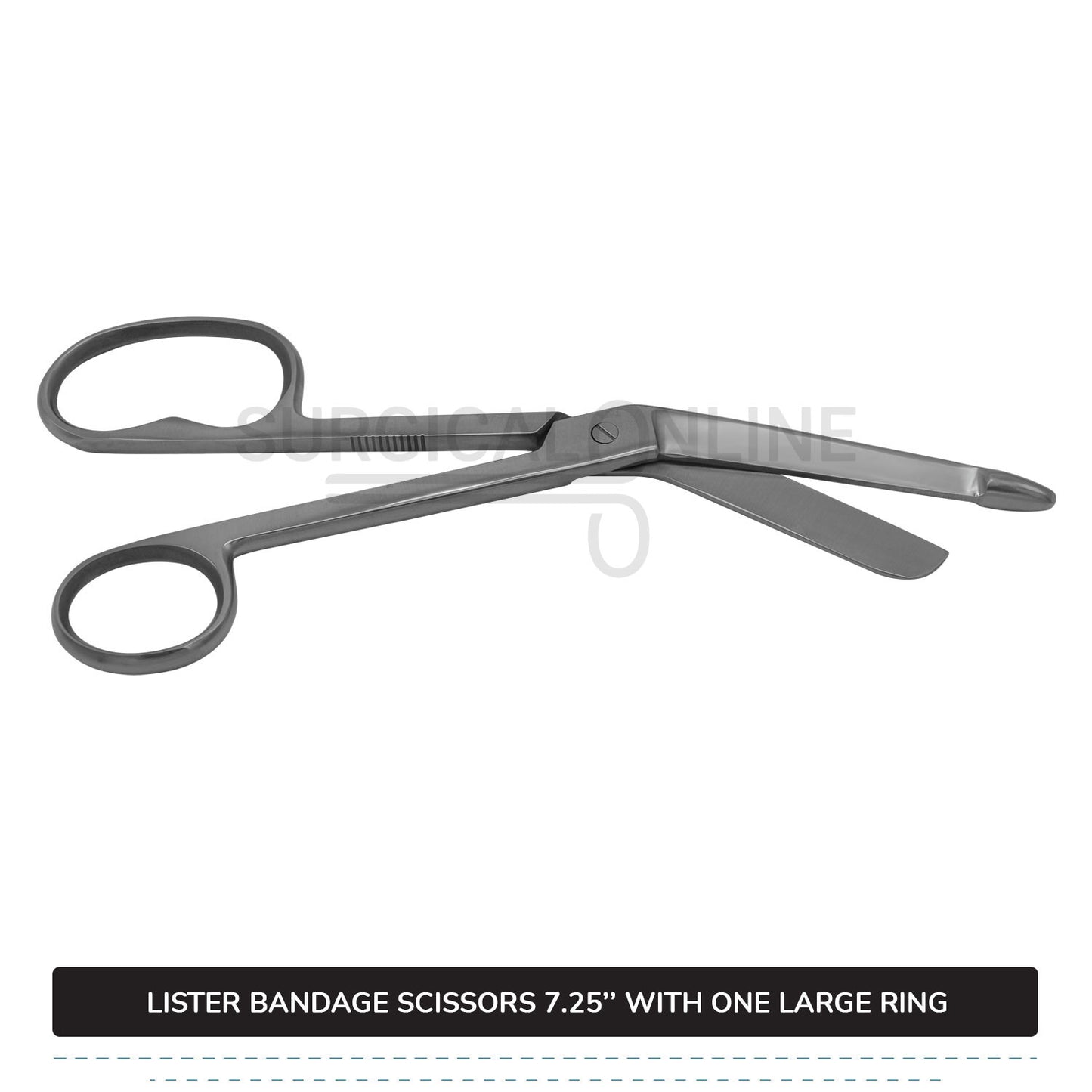 Lister Bandage Scissor 7.25" with One Large Ring
