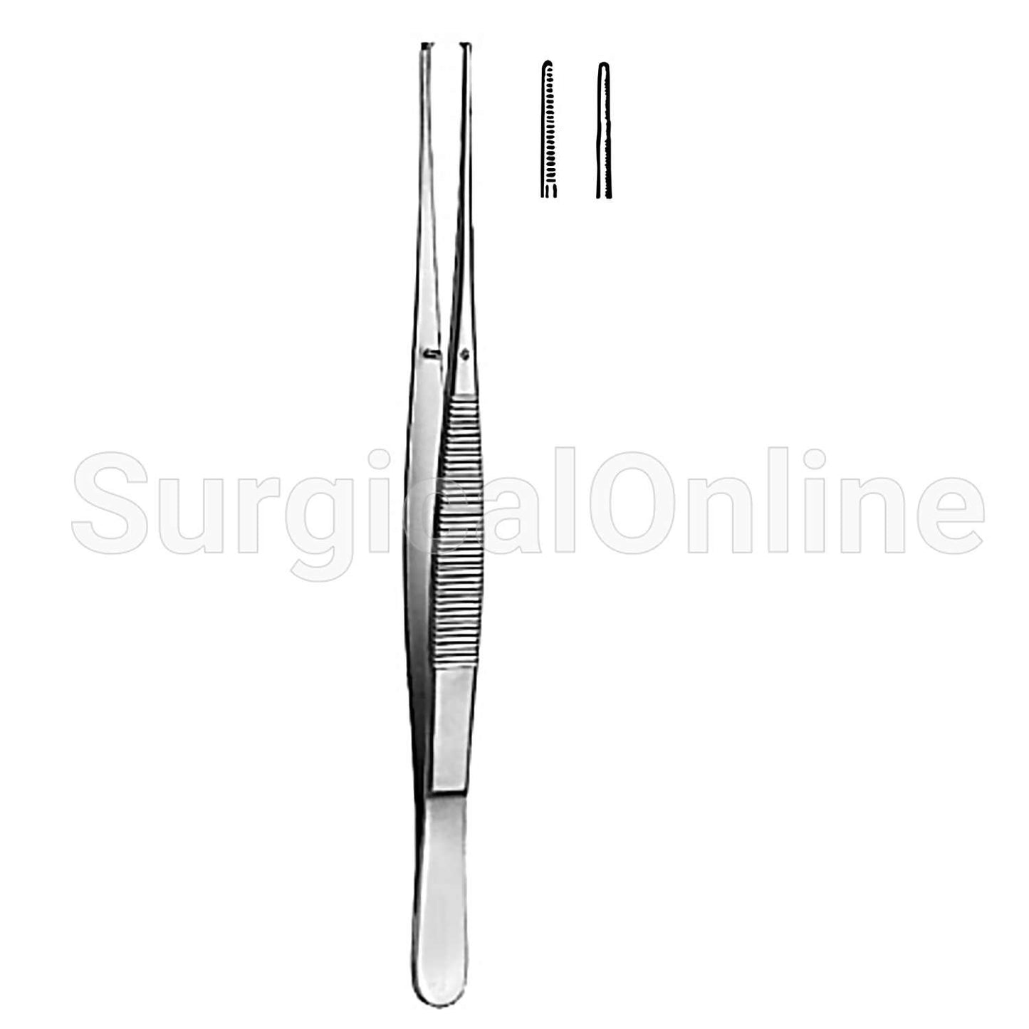 Semkin Dressing Forceps, Serrated, 5.50"