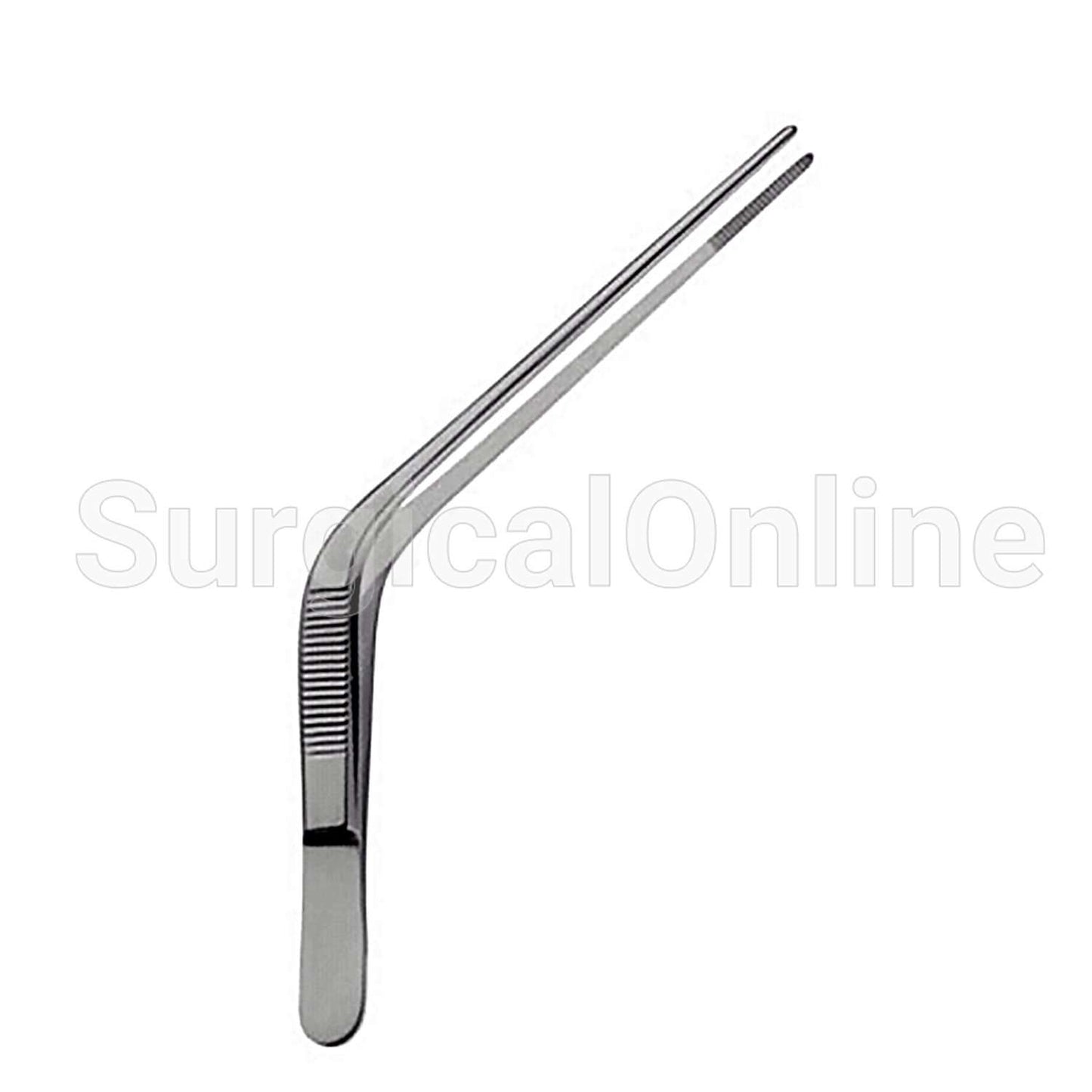 Wilde Ear Forceps 5.25", Angular With Serrated Tips