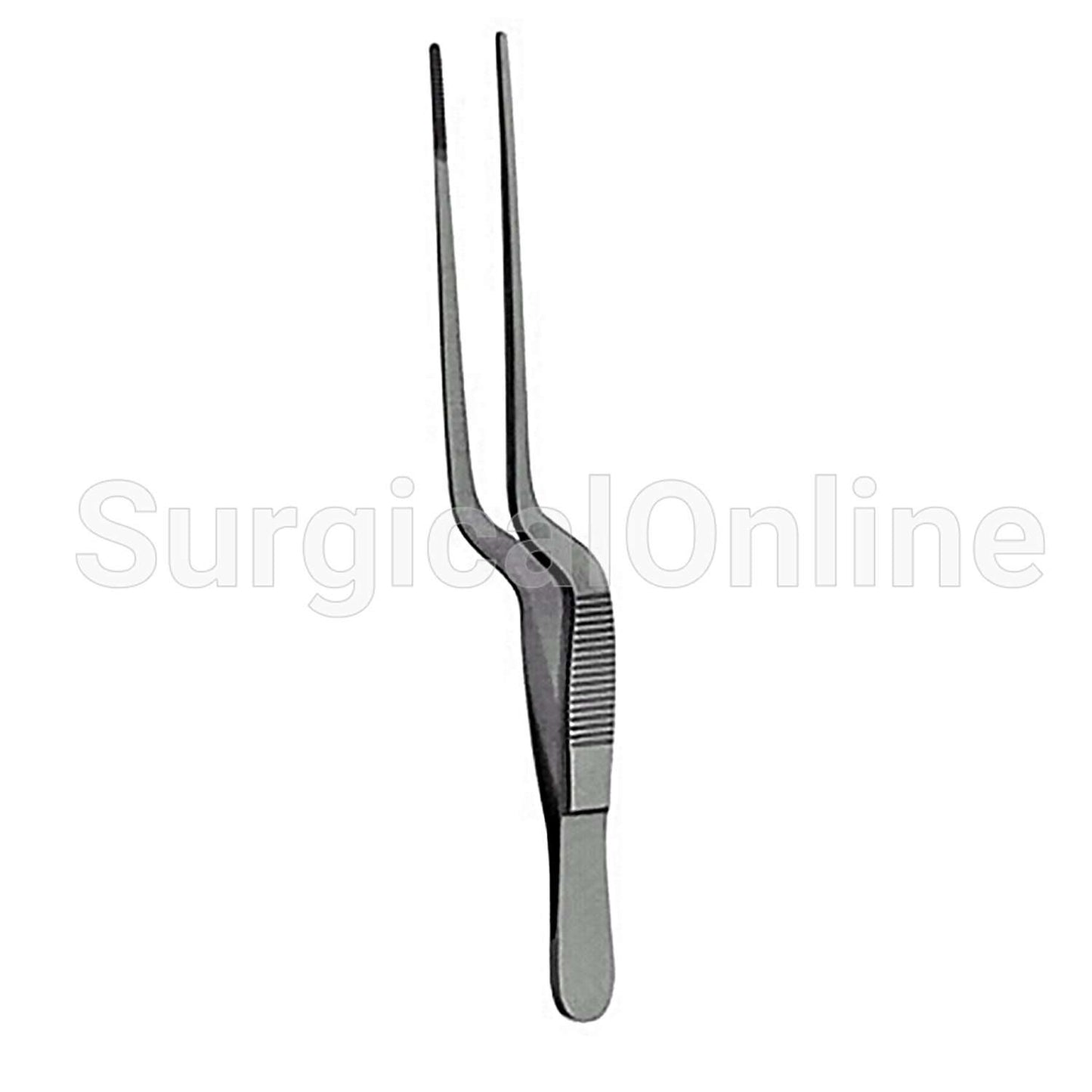 Lucae (Jansen) Dressing Forceps Serrated Bayonet Shape, 6.25"