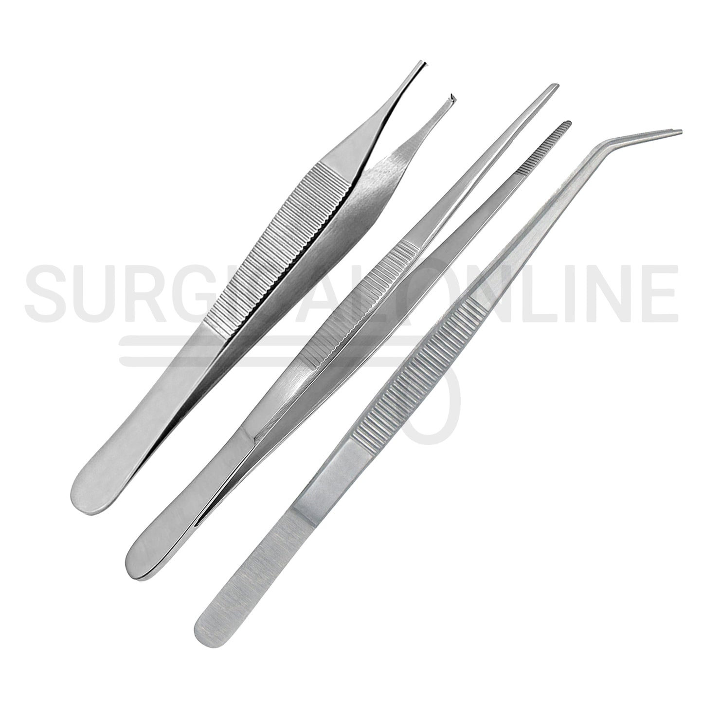 Set of 3 College Tweezer Thumb Dressing & Tissue Forceps