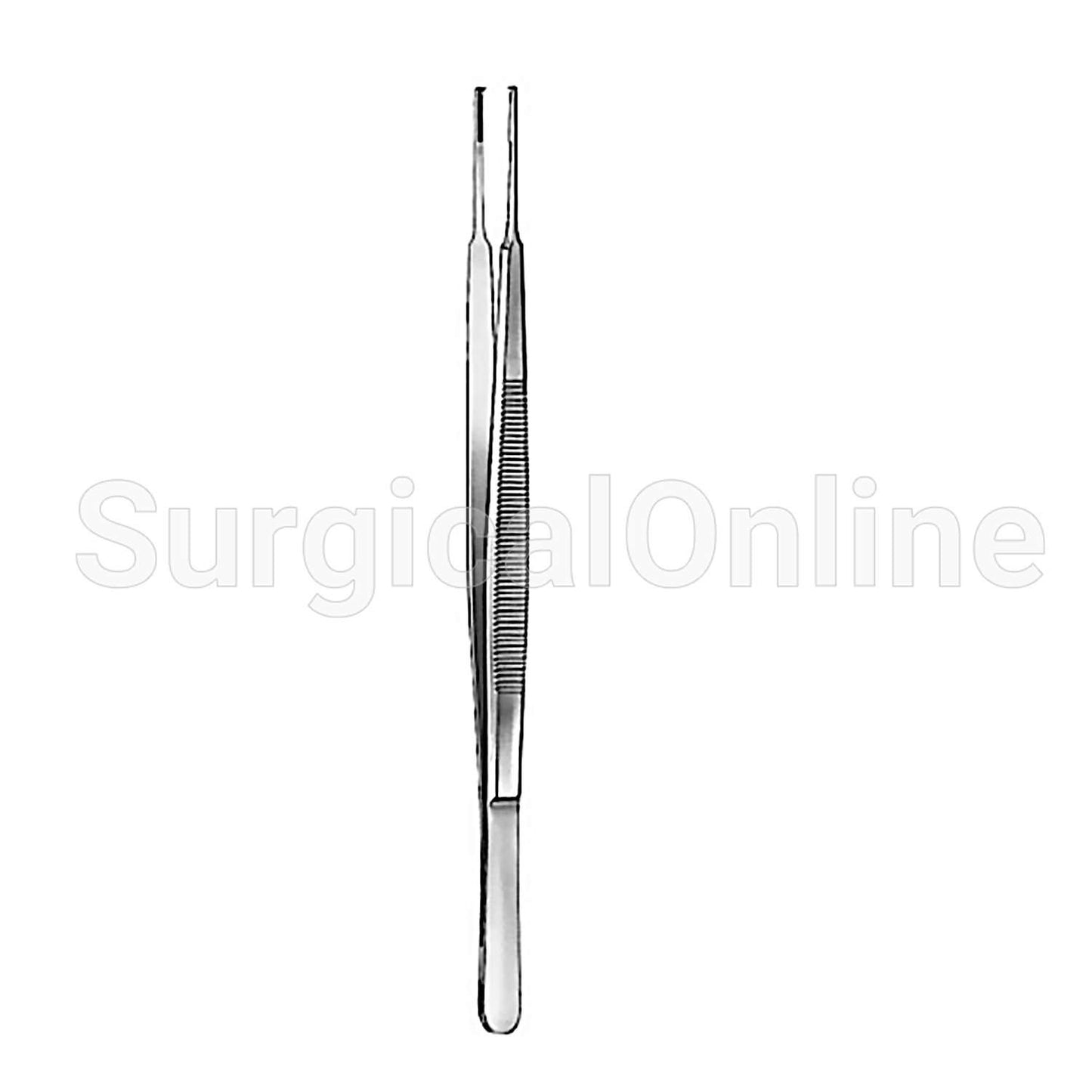 Gerald Dressing Forceps Serrated 1X2 Teeth 7.00"