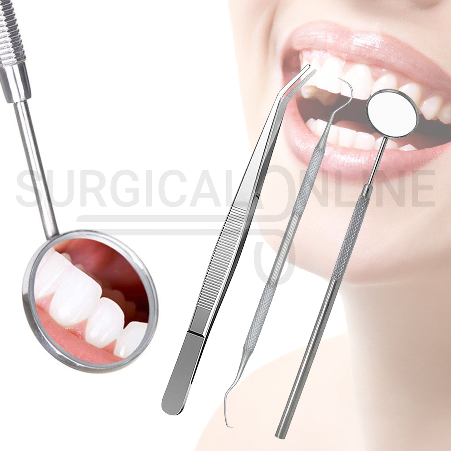 3 Pcs Basic Dental Examination Kit