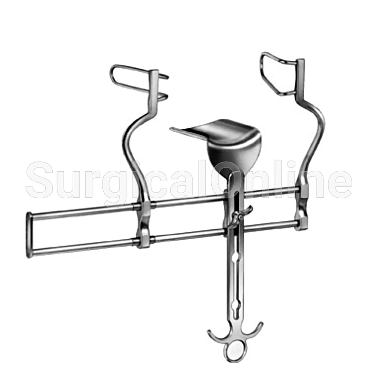 Balfour Abdominal Retractor With Fenestrated Blades 4" Deep 10" Spread