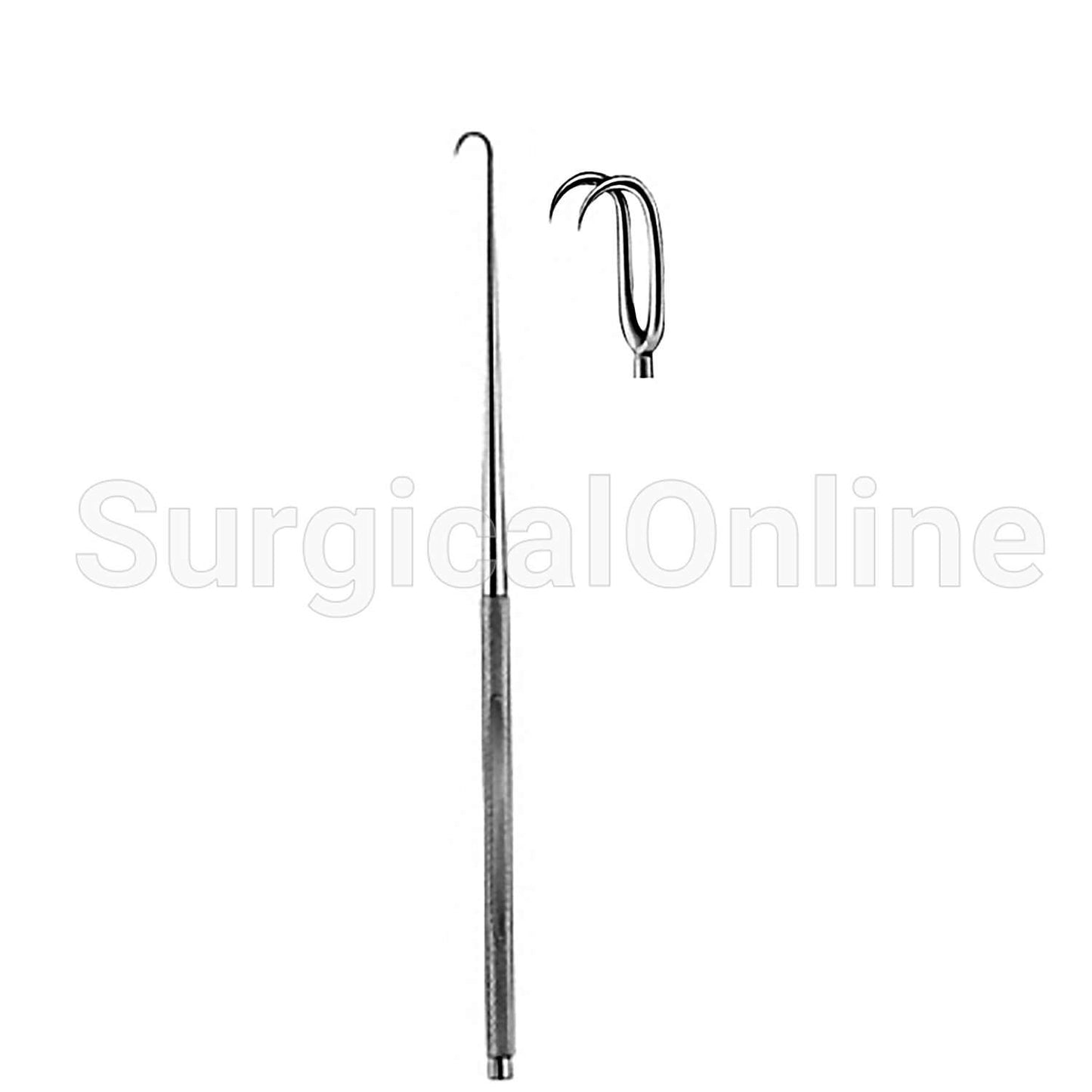 Joseph Skin Hook Single Ended Sharp 2 Prong 5mm 6.25"