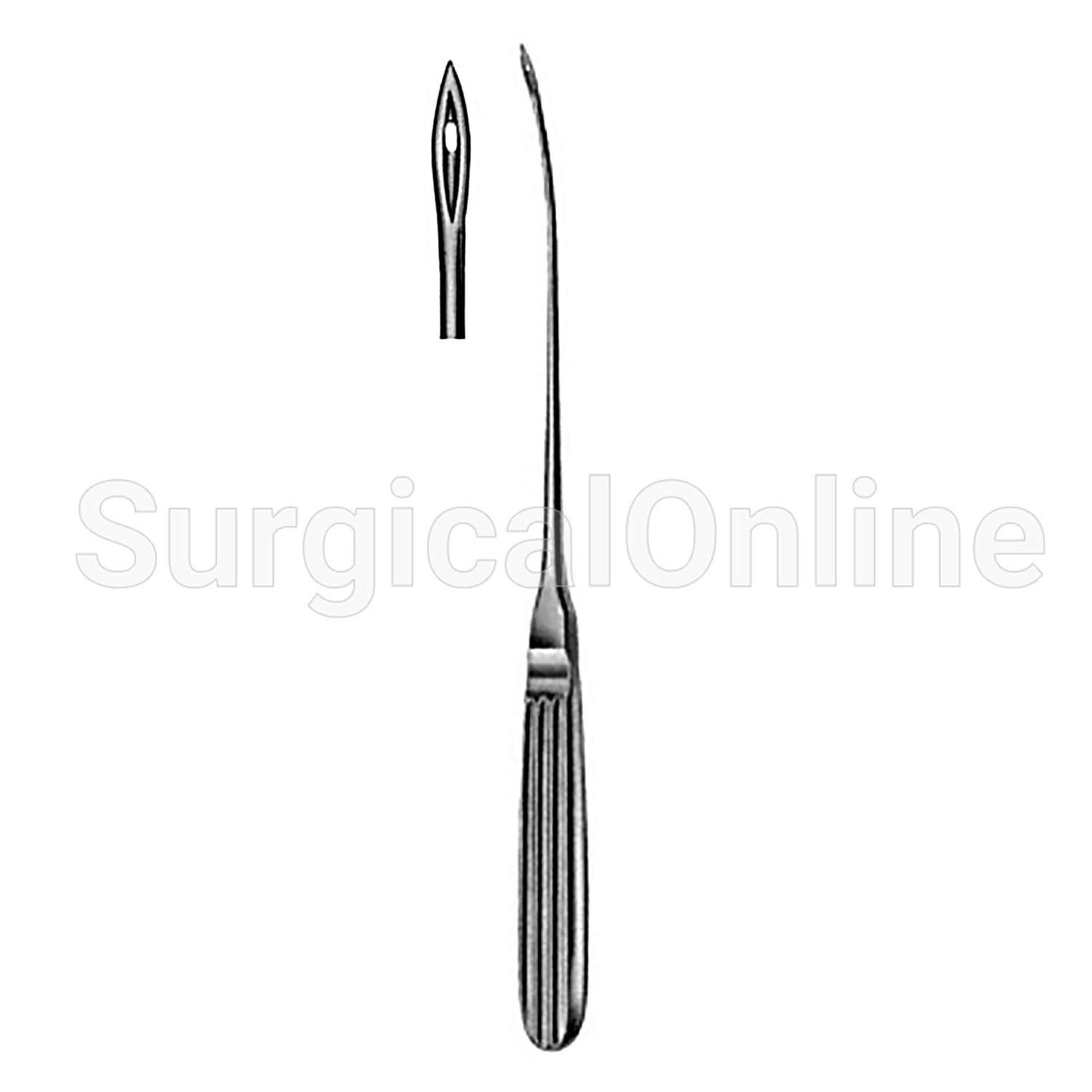 Obwegeser Zygomatic Arch Awl For Wire Suturing 9", Slightly Curved