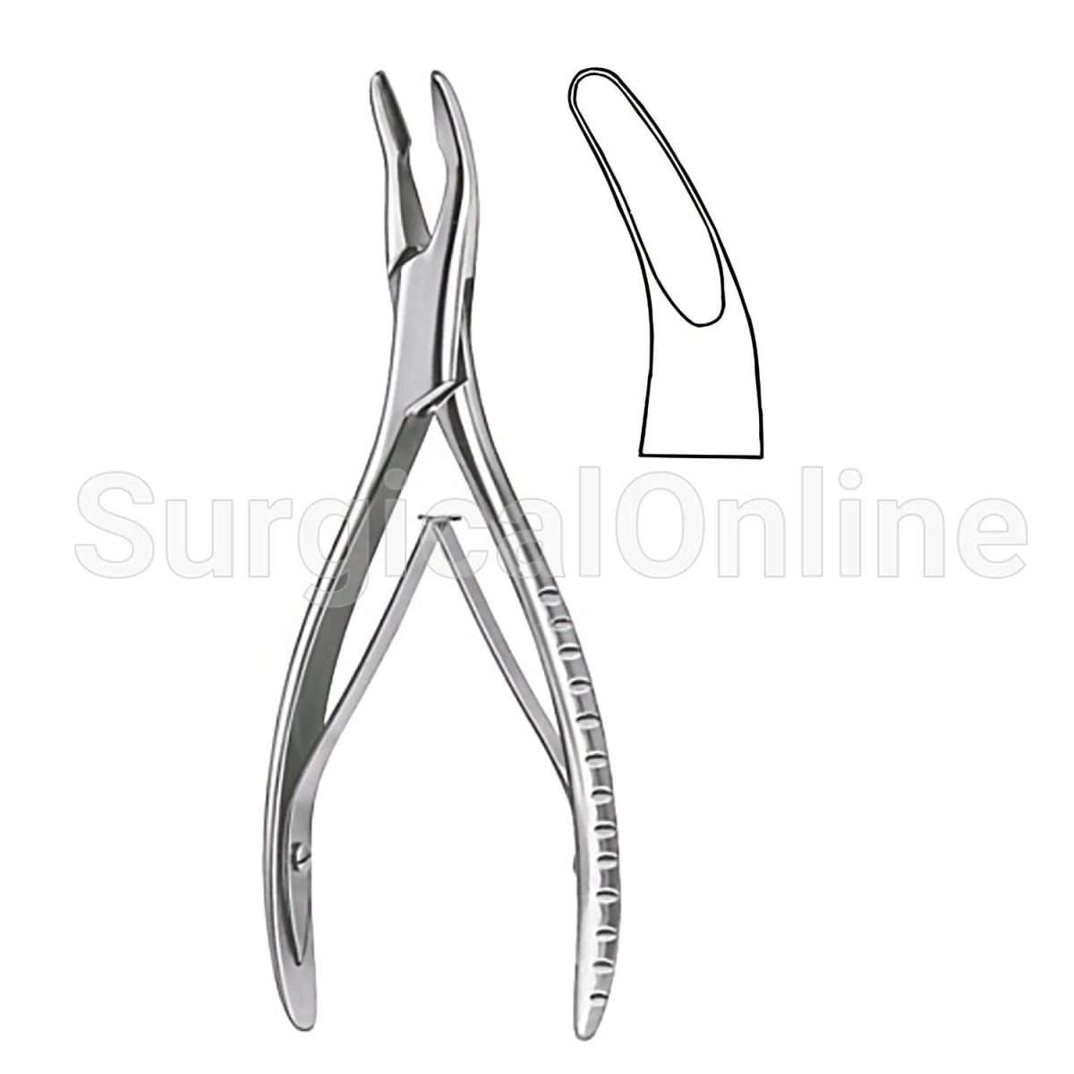 Mead Rongeur, Slightly Angled Jaws, 4X13mm Bite 6.50"