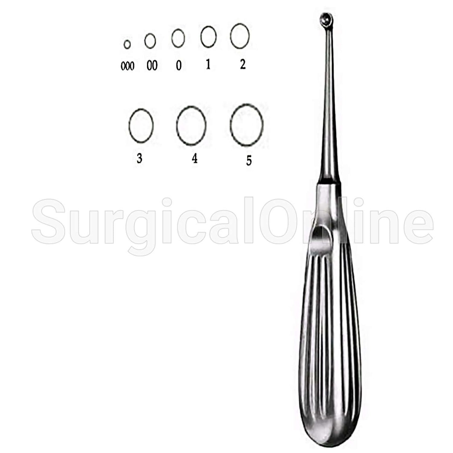 Bruns Curette 6.75" #4