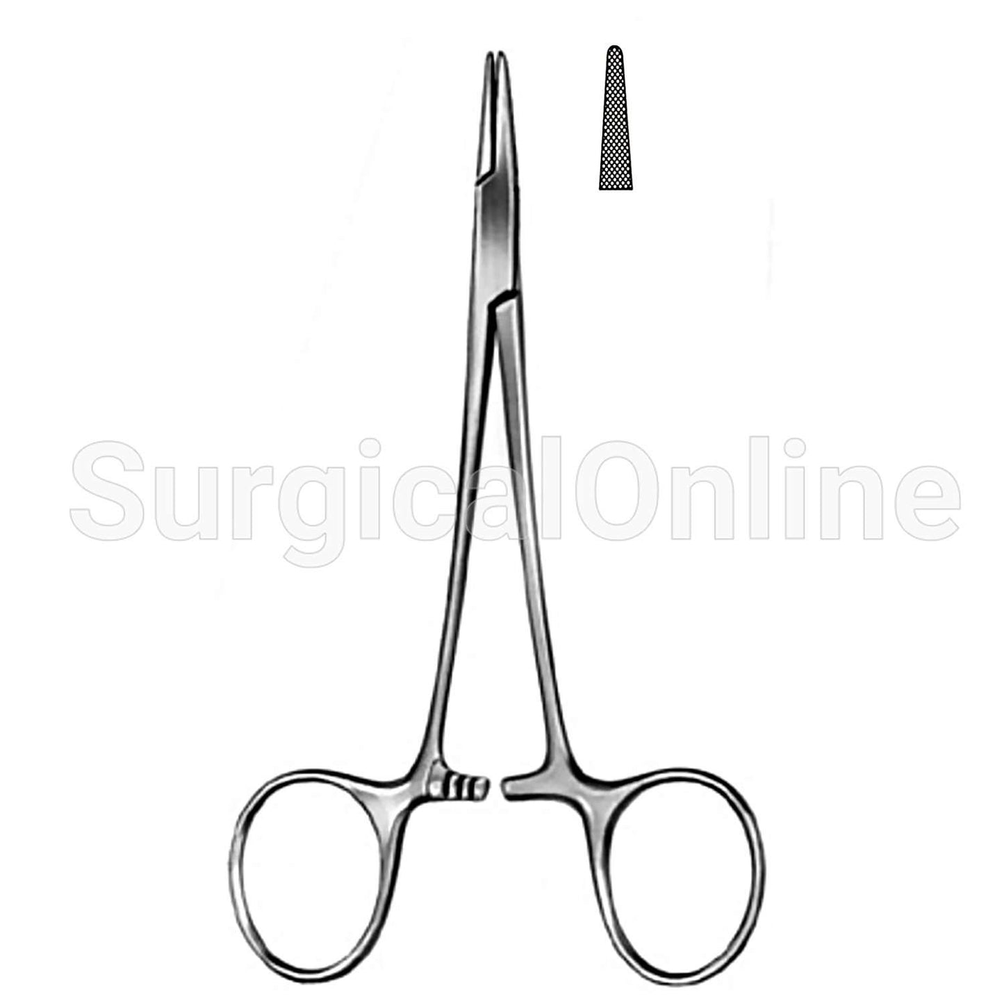 Halsey Needle Holder Serrated 5.00"