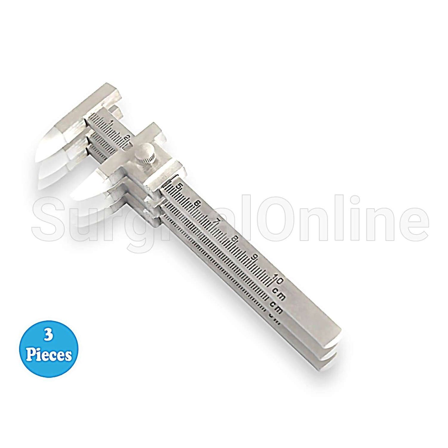3 Pcs Dental Gauge 0-10cm Surgical Dental -Sm