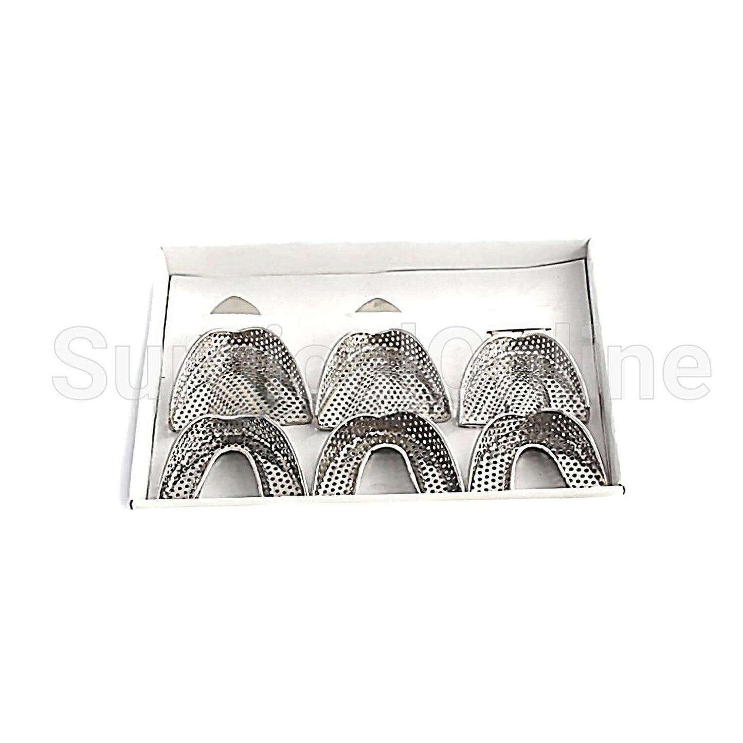 3 Set of 6 Dental Impression Trays Perfo Denture