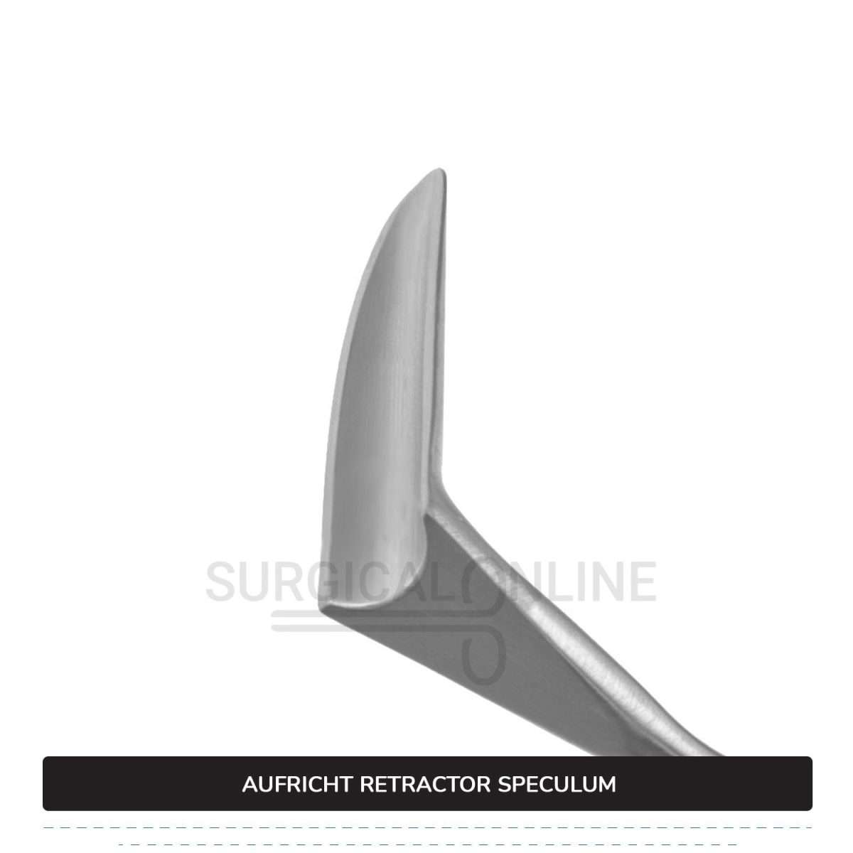 Aufricht Nasal Retractor Speculum 6 1/2" (16.5 cm), Solid Blade 45 mm Surgical ENT & Diagnostic
