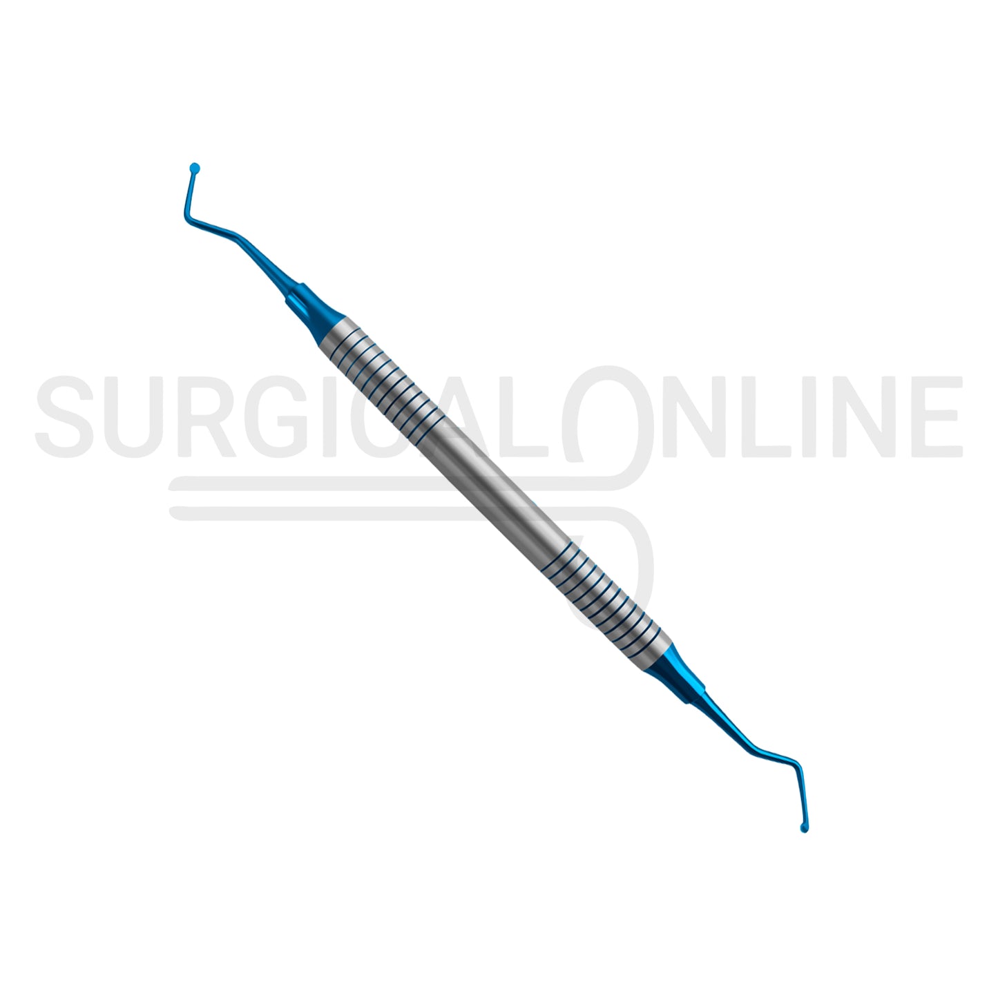 Excavator #19 Blue Coated Tips Hollow Handle