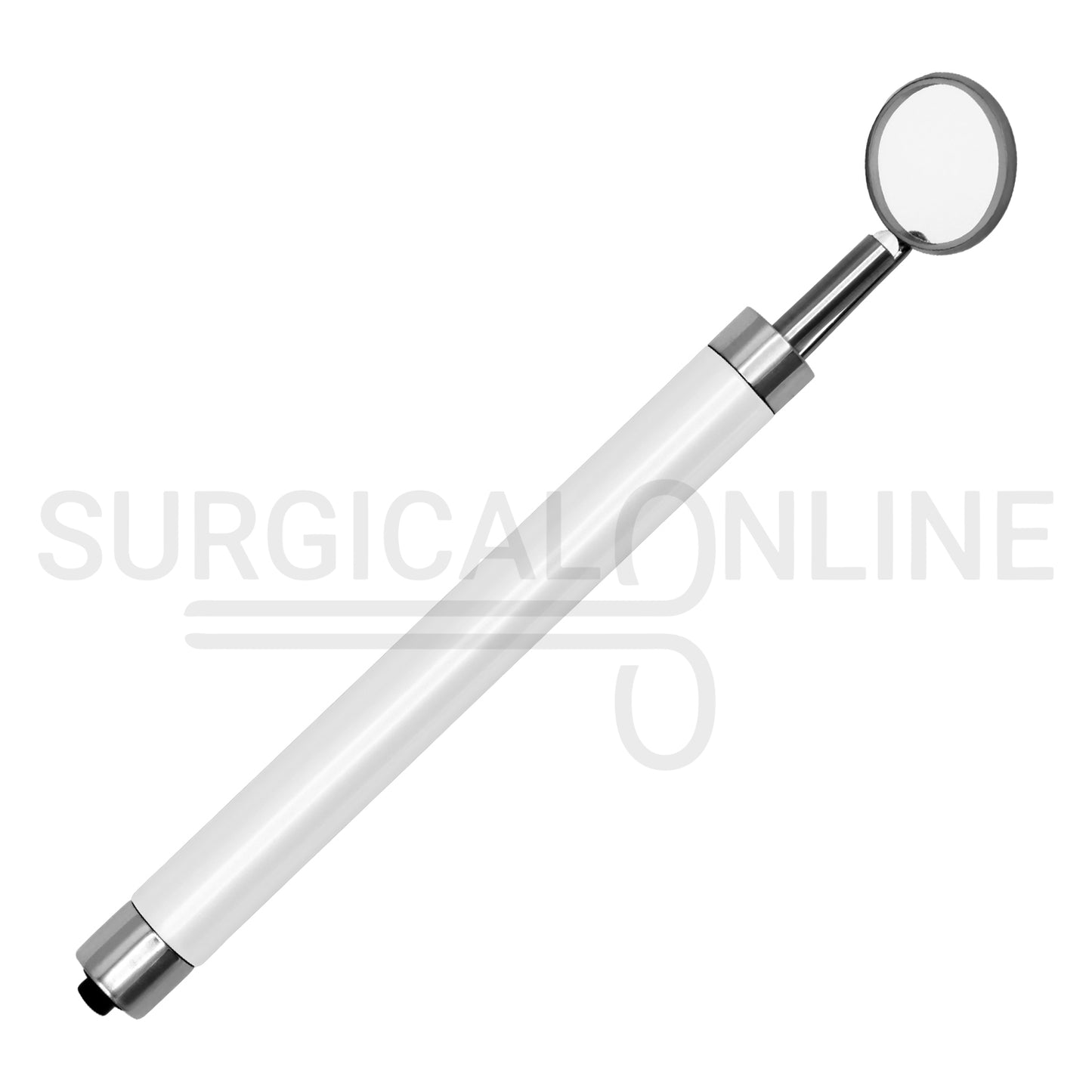 Dental Mirror with LED Light White Color Handle