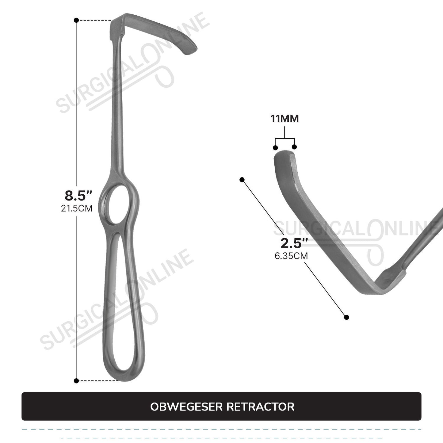 Obwegeser Retractor 8.5"