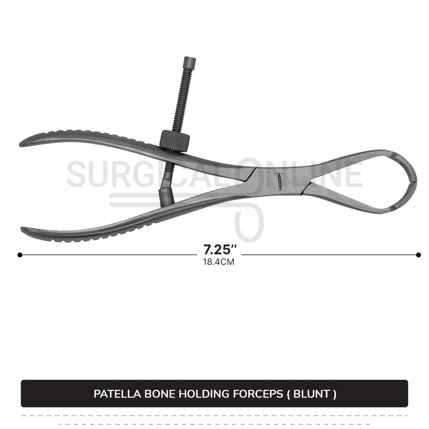 Patella Forceps ( Blunt ) 7.25"