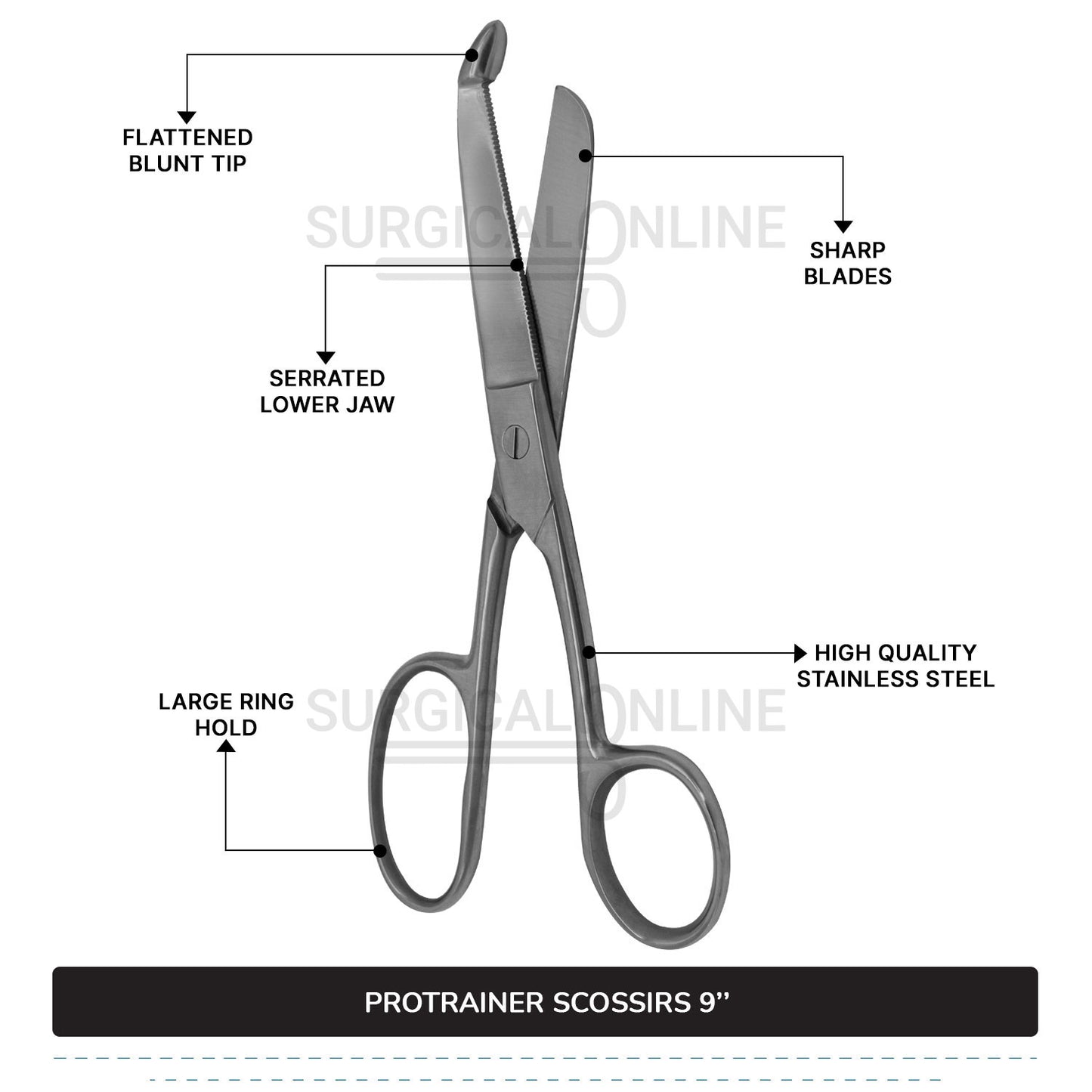 Pro-Trainer Bandage Scissor 8''
