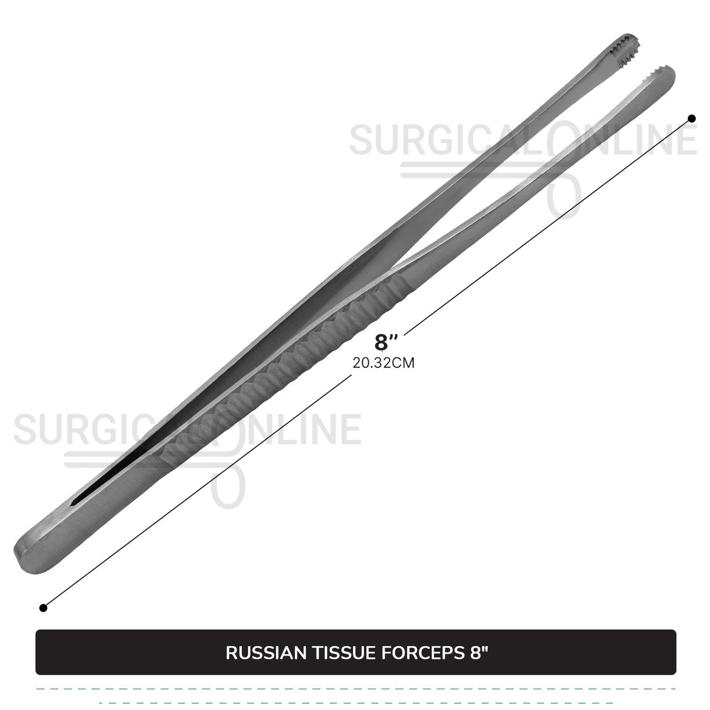 Russian Tissue Forceps 8"