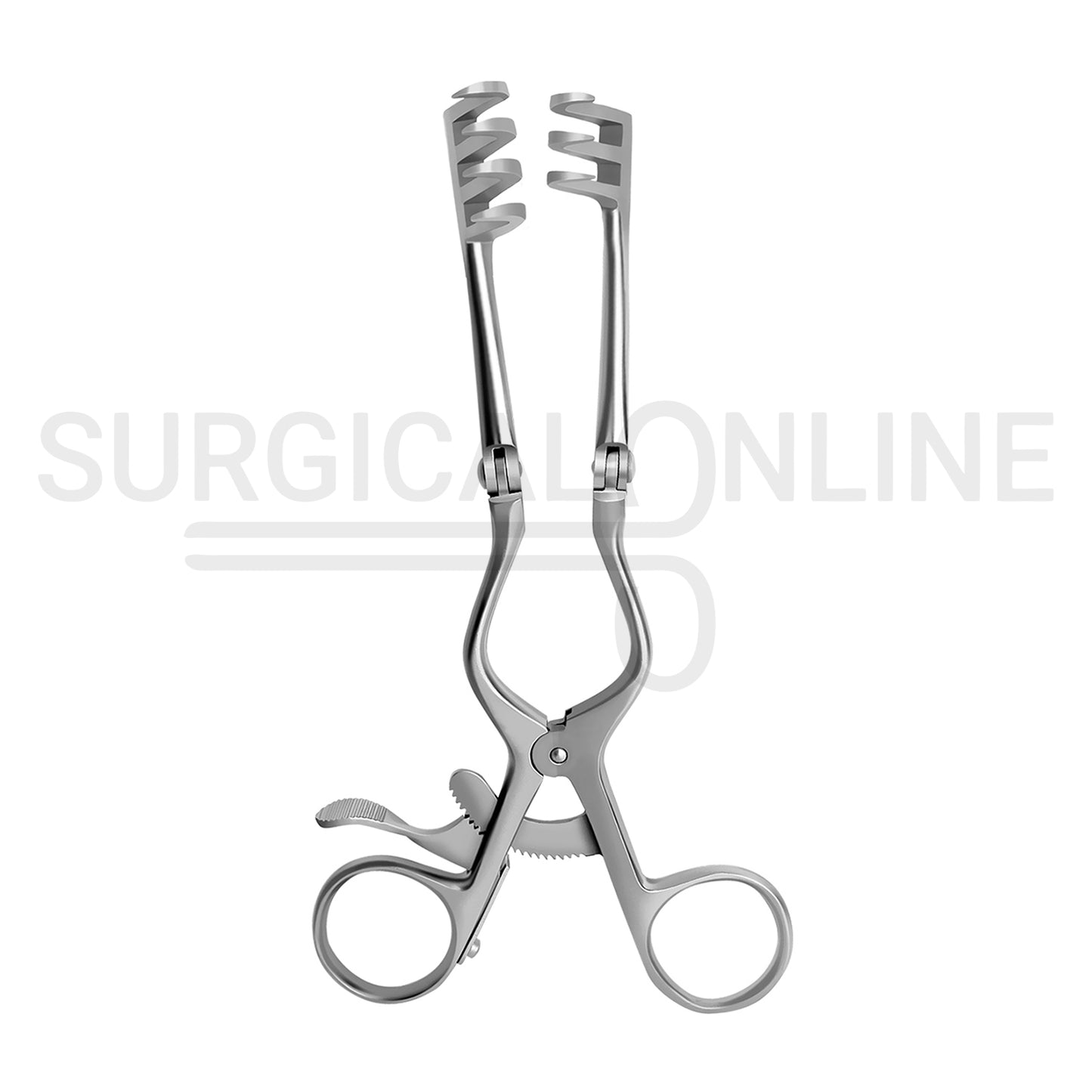 Beckman-Weitlaner Retractor With Hinged Blades 3X4 Prong Sharp 6.50"