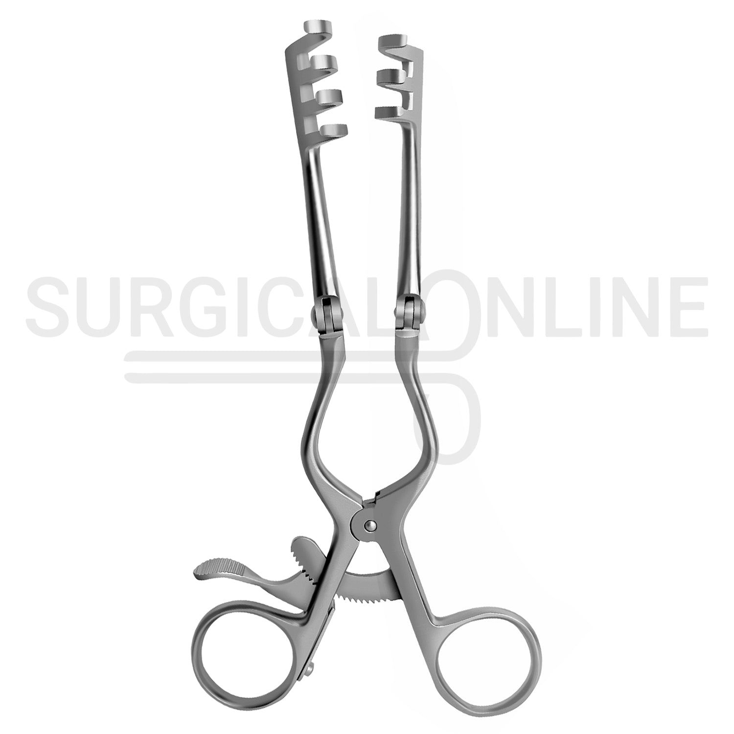 Beckman-Weitlaner Retractor With Hinged Blades 3X4 Prong Blunt 9.00"