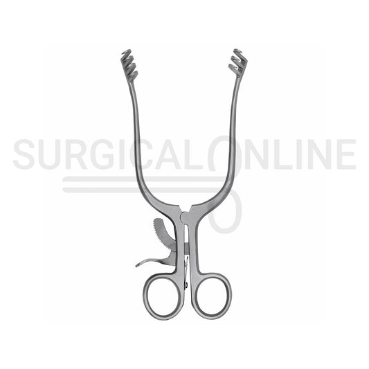 Weitlaner Self-Retaining Retractor 3X4 Prong Sharp 4.50"