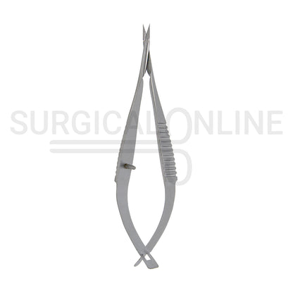 Micro Vannas Scissors Spring Handle 3″ Straight Sharp Blades
