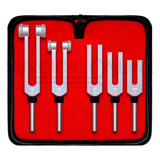5 Pcs Tuning Fork C-128, C-256, C-512, C-1024 & C-2048 Set