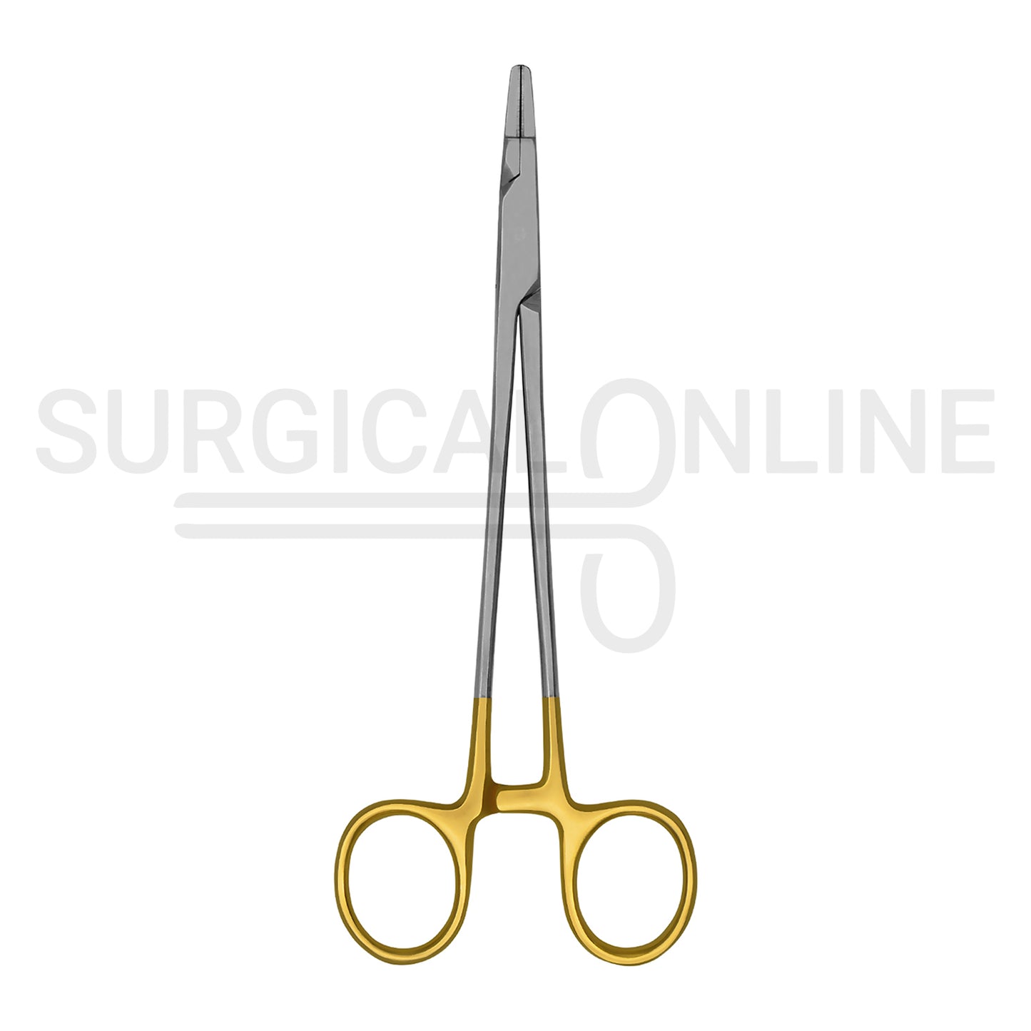 TC Ryder Needle Holder 7″ Serrated Jaws With Gold-Plated Handles