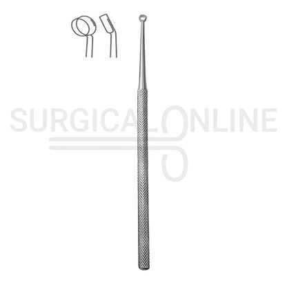Buck Ear Curette 6.5″ Angled Blunt Blade #3