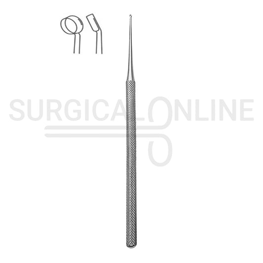 Buck Ear Curette 6.5″ Angled Sharp Blade #00