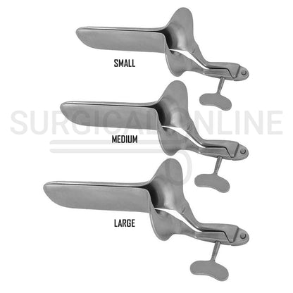 3 Pcs Collin Vaginal Speculum Small, Medium & Large Set
