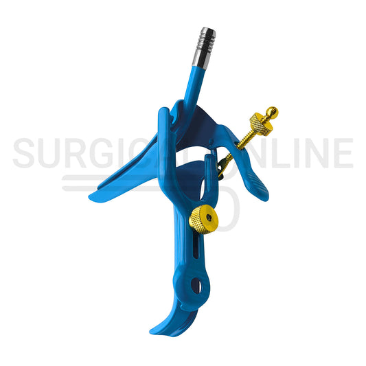 LLETZ LEEP Pederson Vaginal Speculum Blue Coated Small
