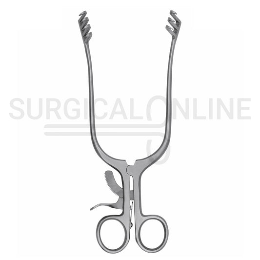 Weitlaner Self-Retaining Retractor 3x4 Prong Sharp 9.50"