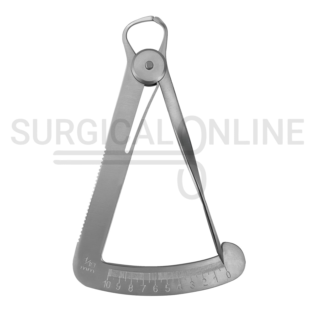 Crown Gauge Iwanson Spring Caliper 4″ Blunt Tips 0–10mm Scale