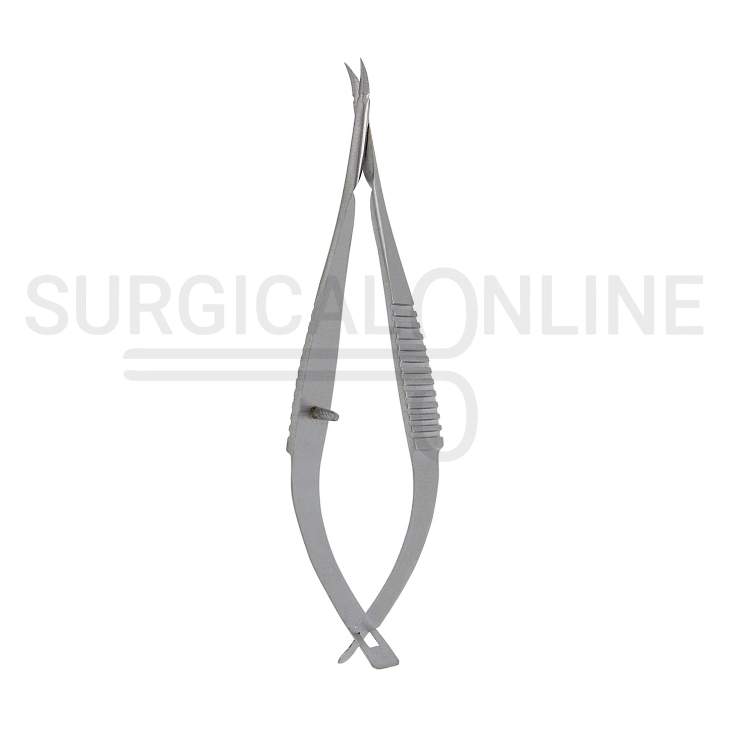 Micro Vannas Scissors Spring Handle 3″ Curved Sharp Blades
