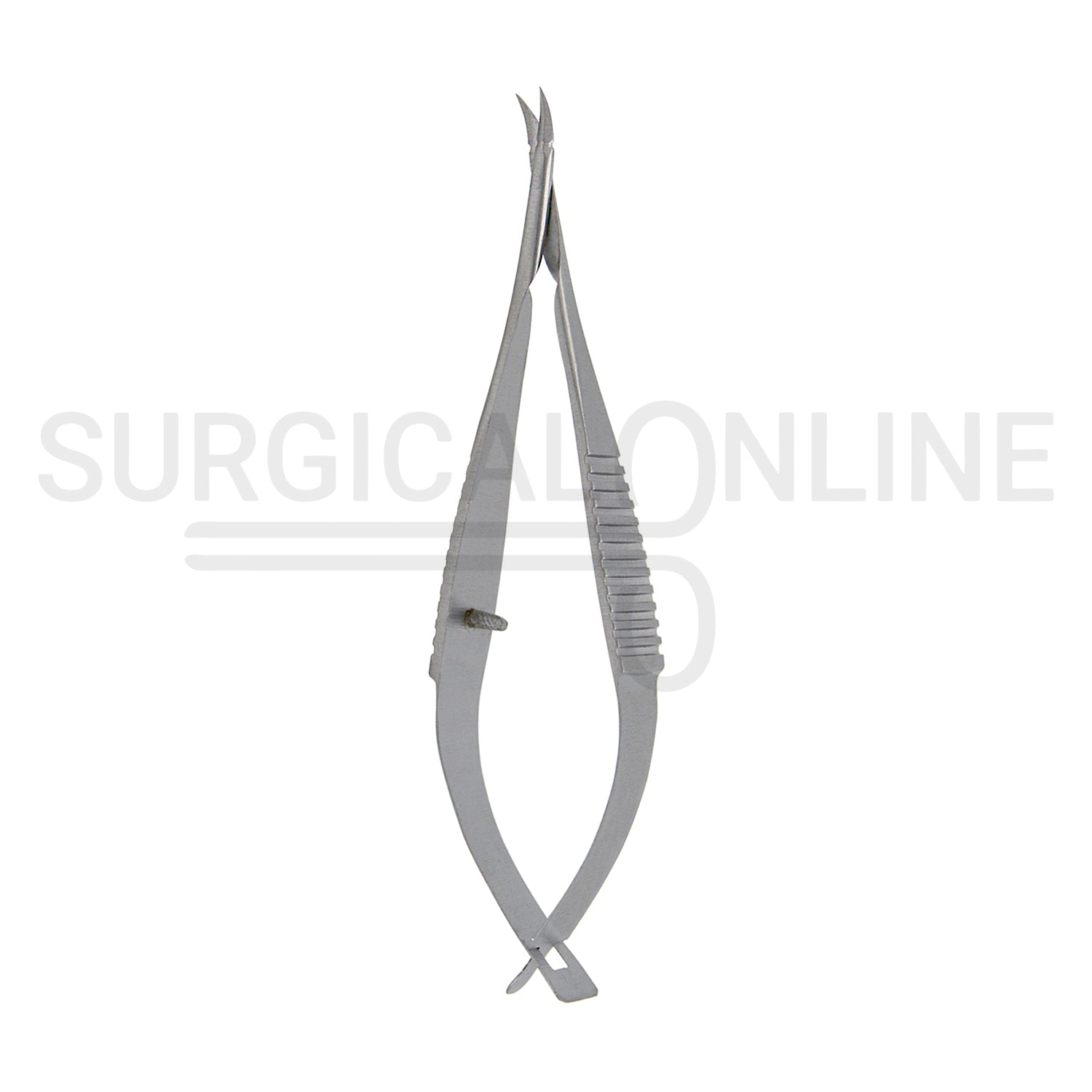 Micro Vannas Scissors Spring Handle 3″ Curved Sharp Blades